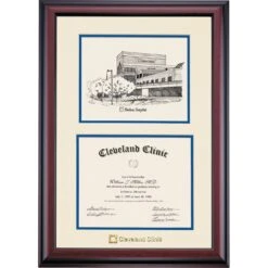 Cleveland Clinic Premier Medina Certificate Frame