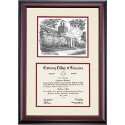 Centenary Louisiana Premier Magale Library Diploma Frame