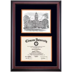 Clemson Premier Tillman Hall Diploma Frame -Best Homeware Shop DSSHEICLUPC4BOTHI