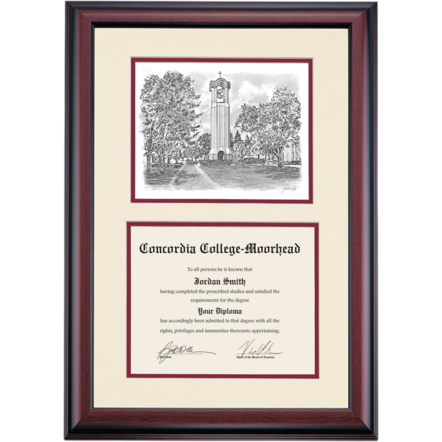 Concordia Moorhead Premier Campanile Bell Tower Diploma Frame Concordia Moorhead Premier Campanile Bell Tower Diploma Frame -Best Homeware Shop DSSHEICNMPC0MCBT
