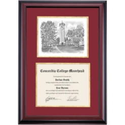Concordia Moorhead Premier Campanile Bell Tower Diploma Frame 2 Concordia Moorhead Premier Campanile Bell Tower Diploma Frame -Best Homeware Shop DSSHEICNMPC0MGCBT