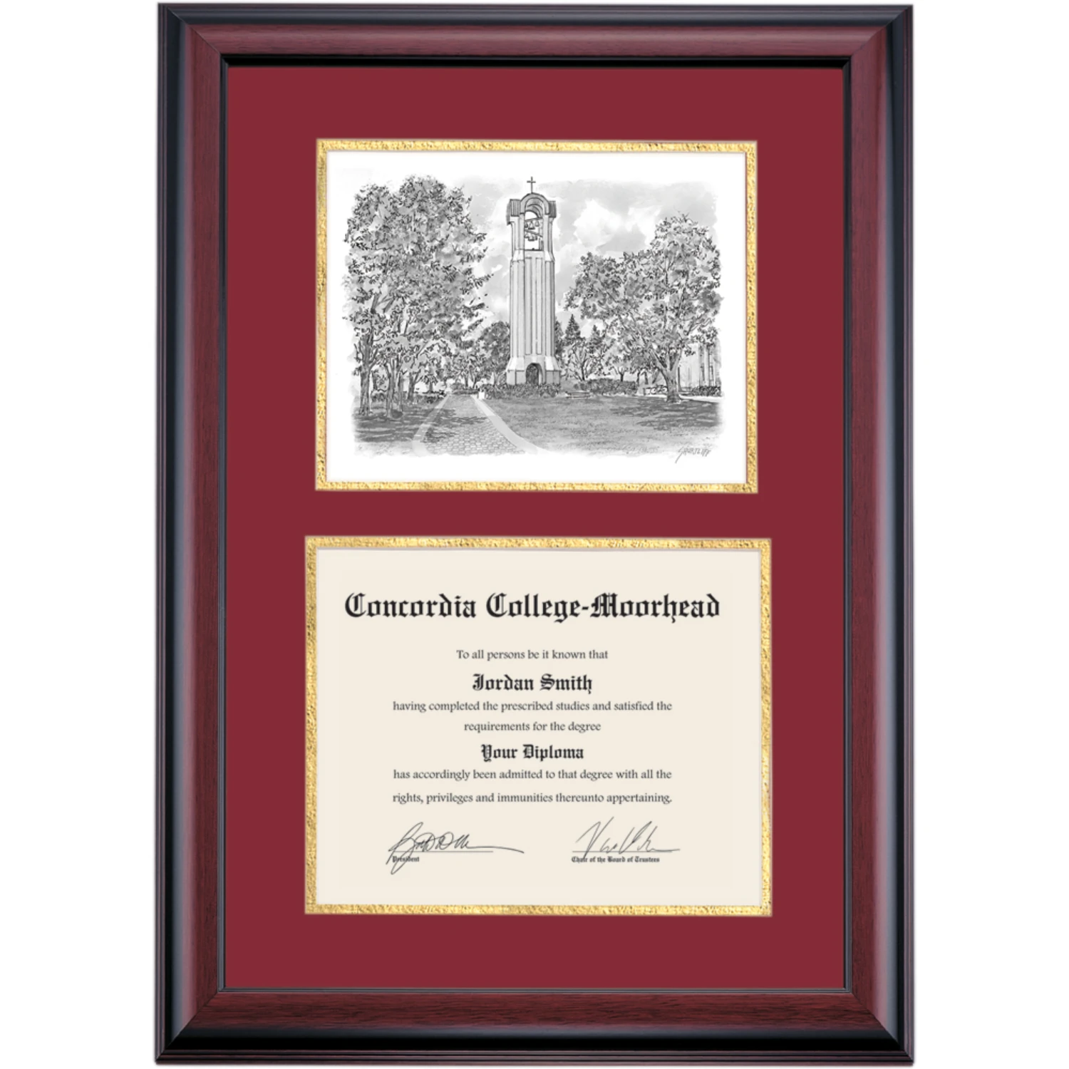Concordia Moorhead Premier Campanile Bell Tower Diploma Frame Concordia Moorhead Premier Campanile Bell Tower Diploma Frame -Best Homeware Shop DSSHEICNMPC0MGCBT