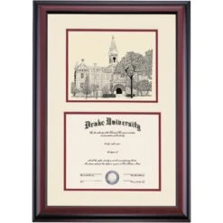 Drake Premier Old Main Diploma Frame