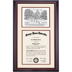 George Mason Premier The George Mason Statue Diploma Frame