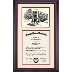 George Mason Premier The George Mason Statue Diploma Frame -Best Homeware Shop DSSHEIGMUPCAMGMP
