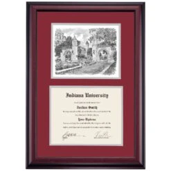 Indiana Premier The Sample Gates Diploma Frame -Best Homeware Shop DSSHEIINDPC4MEESI