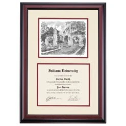 Indiana Premier The Sample Gates Diploma Frame
