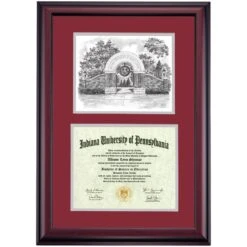 Indiana Pennsylvania Premier The IUP Arch Diploma Frame -Best Homeware Shop DSSHEIIUPPC4MEIUI