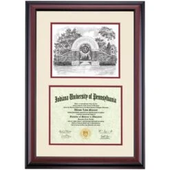 Indiana Pennsylvania Premier The IUP Arch Diploma Frame