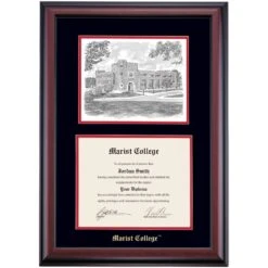 Marist Embossed Premier Hancock Building Diploma Frame -Best Homeware Shop DSSHEIMAREC3BCHAN