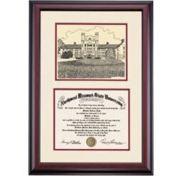 Northwest Missouri Premier The Administration Building Diploma Frame