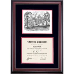 Otterbein Premier Towers Hall Diploma Frame -Best Homeware Shop DSSHEIOTTPC1BCOTP