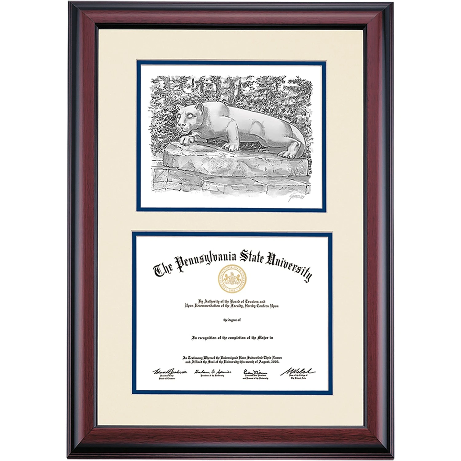 Penn State Premier The Lion Shrine Diploma Frame Penn State Premier The Lion Shrine Diploma Frame -Best Homeware Shop DSSHEIPSUPC4NPSL