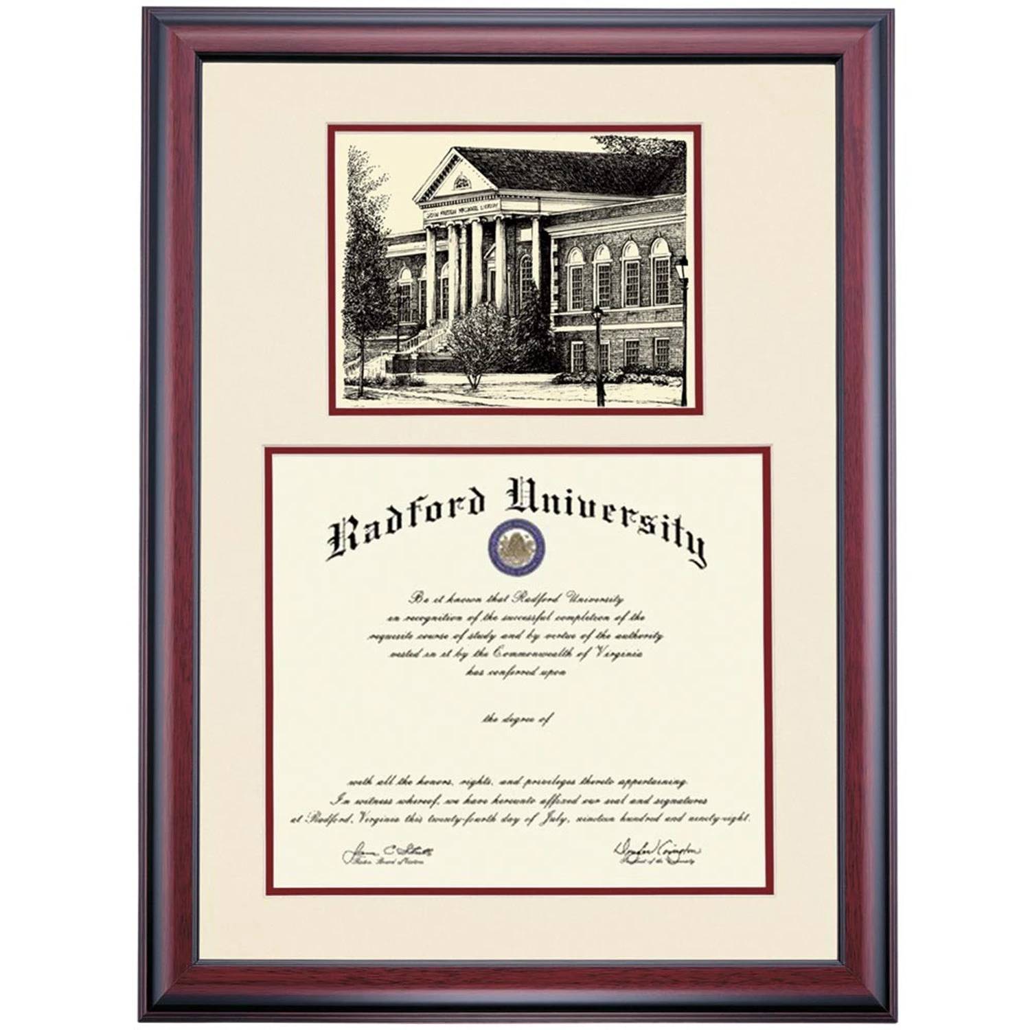 Radford Premier McConnell Library Diploma Frame Radford Premier McConnell Library Diploma Frame -Best Homeware Shop DSSHEIRADPC7MMHP