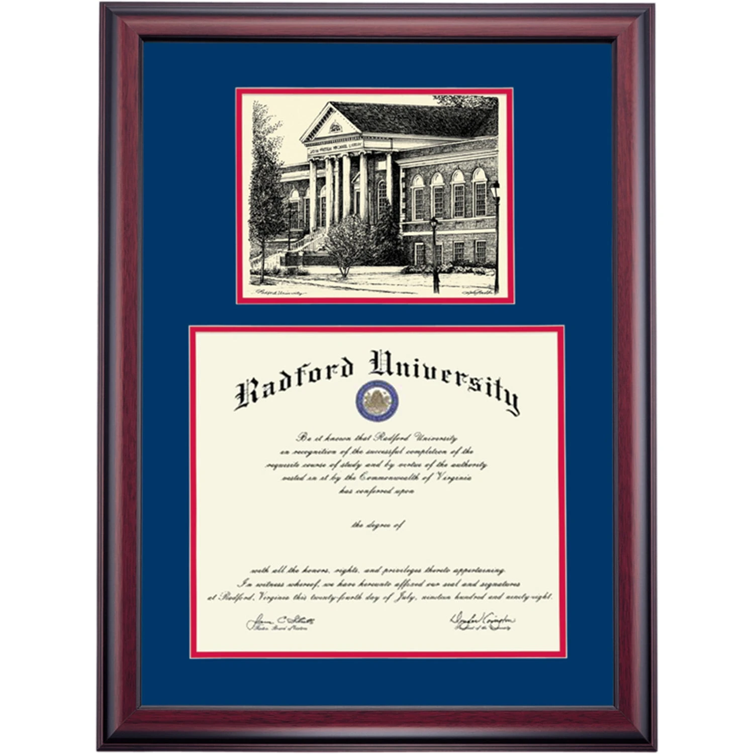 Radford Premier McConnell Library Diploma Frame Radford Premier McConnell Library Diploma Frame -Best Homeware Shop DSSHEIRADPC7NCMHP