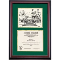 Scripps Premier Toll Hall Diploma Frame -Best Homeware Shop DSSHEISRPPC4HGSRI