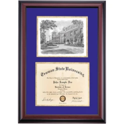 Truman State Premier Pickler Memorial Library Diploma Frame