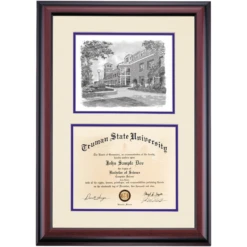 Truman State Premier Pickler Memorial Library Diploma Frame -Best Homeware Shop DSSHEITRUPC4PPMO