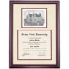 Texas State Premier Old Main Diploma Frame