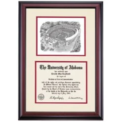 Alabama Premier Bryant–Denny Stadium Diploma Frame