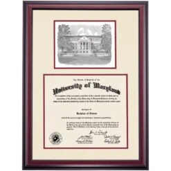 Maryland Premier McKeldin Mall Diploma Frame
