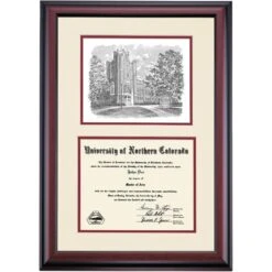 Northern Colorado Premier Gunter Hall Diploma Frame