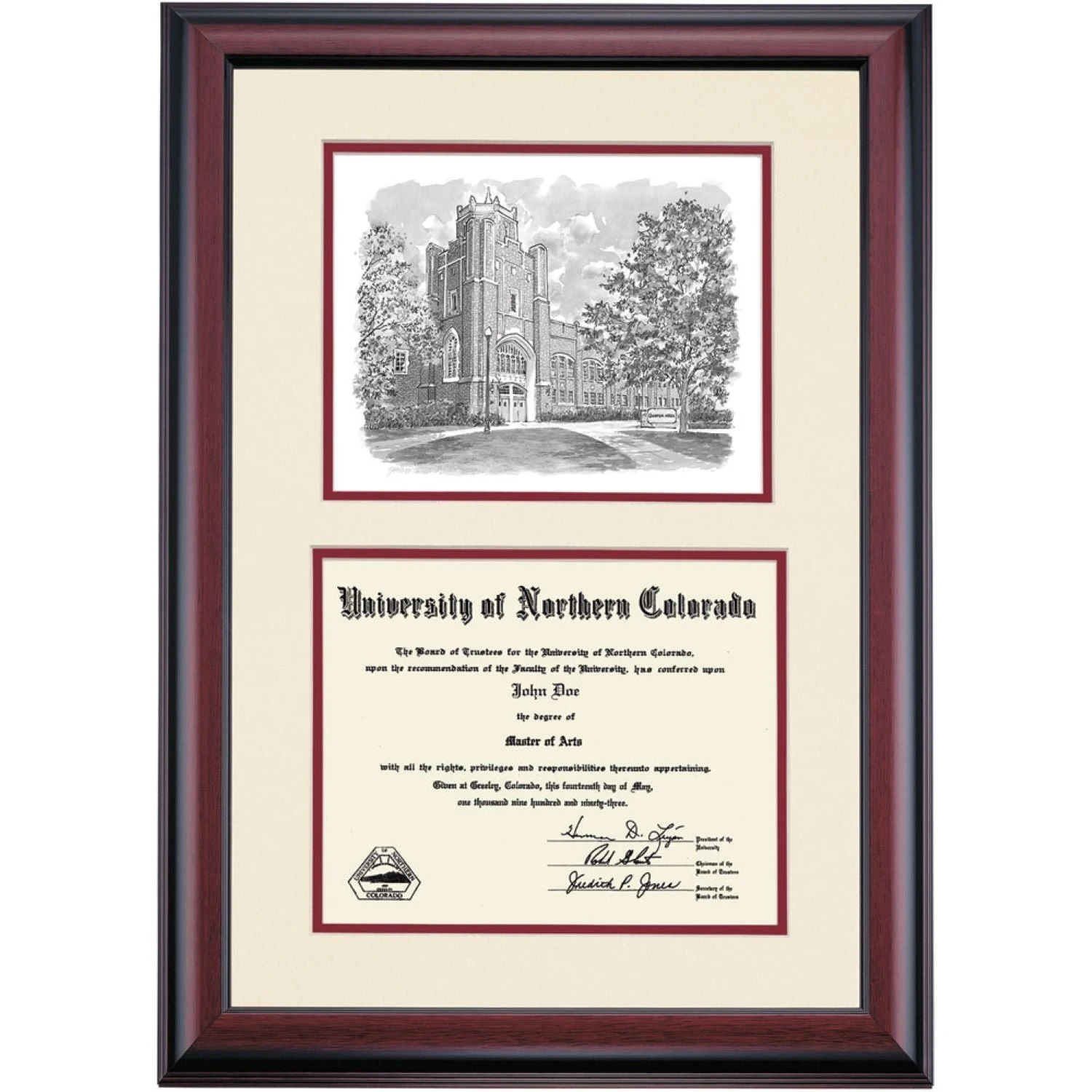 Northern Colorado Premier Gunter Hall Diploma Frame Northern Colorado Premier Gunter Hall Diploma Frame -Best Homeware Shop DSSHEIUNCPC3MGNH
