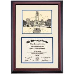 Toledo Premier University Hall Diploma Frame