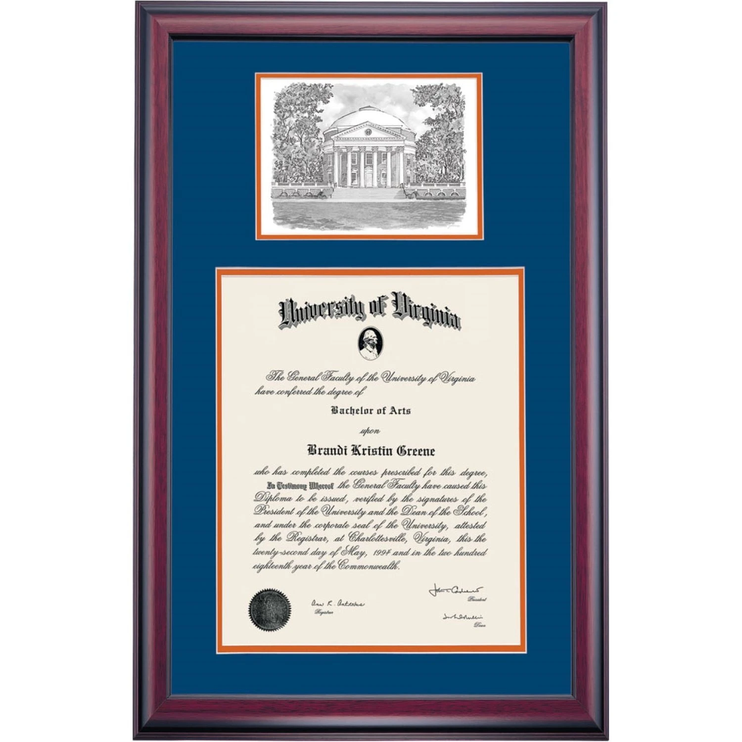 Virginia Premier the Rotunda Diploma Frame Virginia Premier The Rotunda Diploma Frame -Best Homeware Shop DSSHEIUVAPCVNOVRP
