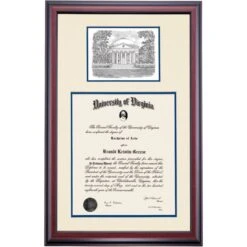 Virginia Premier The Rotunda Diploma Frame