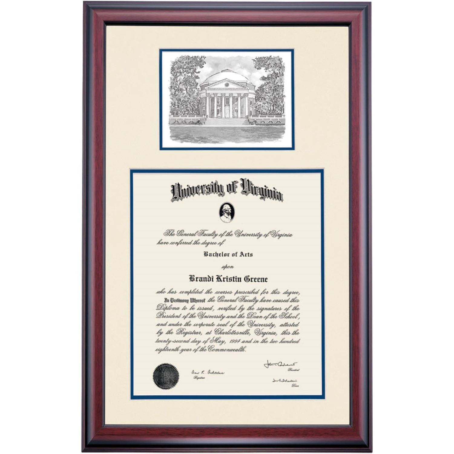 Virginia Premier the Rotunda Diploma Frame Virginia Premier The Rotunda Diploma Frame -Best Homeware Shop DSSHEIUVAPCVNVRP