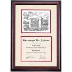 West Alabama Premier Campus Sign Diploma Frame