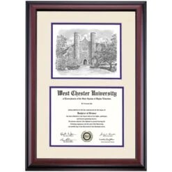 West Chester Premier Philips Memorial Building Diploma Frame