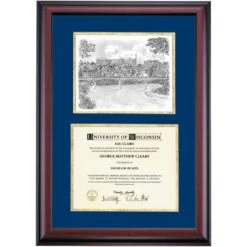 Wisconsin-Eau Claire Premier Walk Bridge And Campus Diploma Frame -Best Homeware Shop DSSHEIWECPC3NGWBP f74faa01 5c32 441b a7c9 048f0fd8cbb5