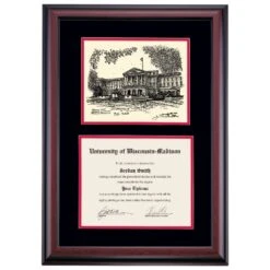 Wisconsin-Madison Premier Bascom Hall Diploma Frame -Best Homeware Shop DSSHEIWMDPC3BCMPI
