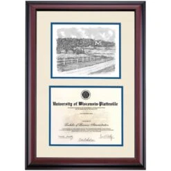 Wisconsin-Platteville Premier The M Diploma Frame