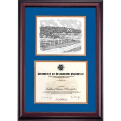 Wisconsin-Platteville Premier The M Diploma Frame -Best Homeware Shop DSSHEIWPLPC3ROIMW