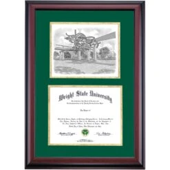 Wright State Premier Turning Points Sculpture Diploma Frame -Best Homeware Shop DSSHEIWRIPC4HGRTI