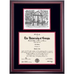 Georgia Premier The Arch Diploma Frame -Best Homeware Shop DSSHEIZUGPC8BCPAR