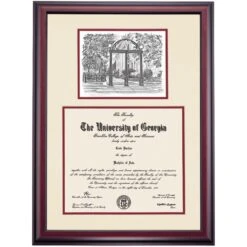 Georgia Premier The Arch Diploma Frame
