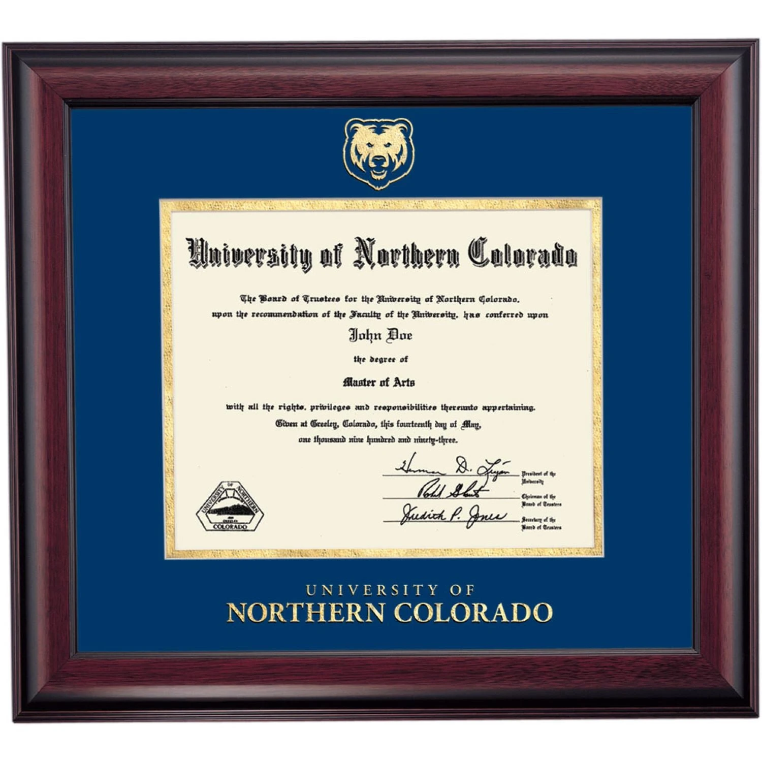 Northern Colorado Traditional Diploma Frame Northern Colorado Traditional Diploma Frame -Best Homeware Shop DSSHETC3NGNNC