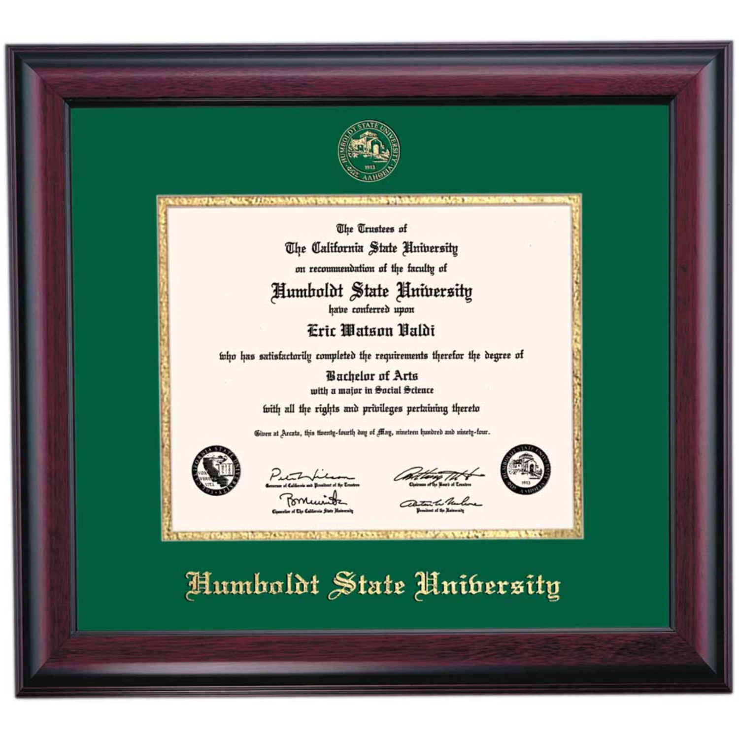 Humboldt State Traditional Diploma Frame Humboldt State Traditional Diploma Frame -Best Homeware Shop DSSHETC4HGHBT