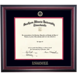 Southern Illinois Edwardsville Traditional Diploma Frame For Pharmacy Degree