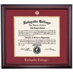 Lafayette Traditional Diploma Frame