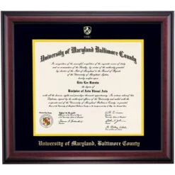Maryland Baltimore County Traditional Diploma Frame