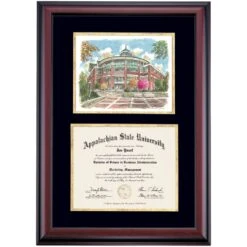 Appalachian State Premier Belk Library Diploma Frame -Best Homeware Shop DSSHEWAPPPC4BGWBL