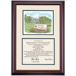Brandeis Premier Brandeis University Sign Diploma Frame -Best Homeware Shop DSSHEWBRUPC5NBUW