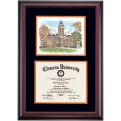 Clemson Premier Tillman Hall Diploma Frame -Best Homeware Shop DSSHEWCLUPC4BOCTW