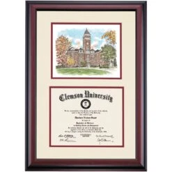 Clemson Premier Tillman Hall Diploma Frame -Best Homeware Shop DSSHEWCLUPC4MCTW