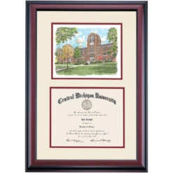 Central Michigan Premier Warriner Hall Diploma Frame -Best Homeware Shop DSSHEWCMIPC4MWAH